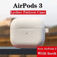 ✢◈2021 new compatible AirPods3 protective shell litchi pattern silicone case compatible AirPods3gen