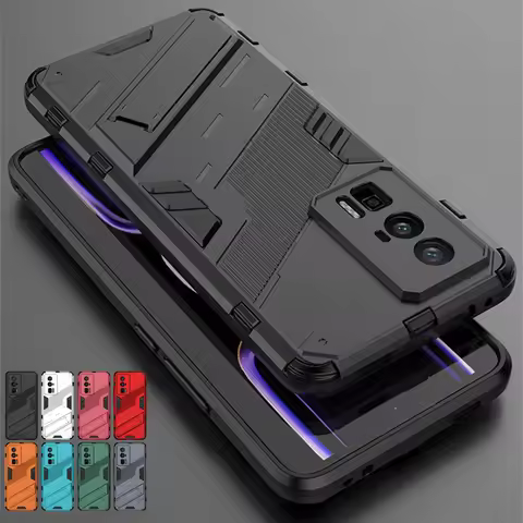 For Xiaomi Poco F5 Pro Case Cover For Poco F5 Pro Capas Phone Bumper Back Kickstand Shockproof Holde