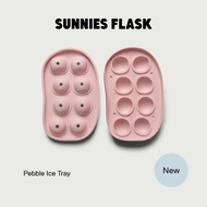 Sunnies Flask Pebble Ice Tray (Round Silicone Cube Mold With Lid)