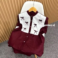 Alika Blouse Coquette ribbon vest