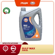 GULF Max 10W-30 (3L/4L) Mineral Engine Oil (10W30) Minyak Hitam Kereta