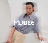 MUDEE เสื้อเชิ้ตแขนสั้น ผ้าเทนเซลโปร่งใส