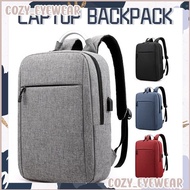 Business Style Laptop Backpack 15inch Multifunctional USB Charging Bag Aluminium Handle Men Travel Unisex