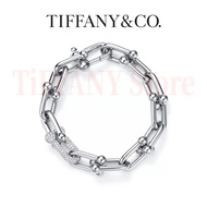 Tiffany Co Jewellery HardWear Large Link Bracelet | 18K Yellow Gold Diamond Horseshoe Buckle Design 