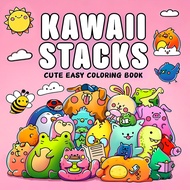 หนังสือระบายสี 1 เล่ม 'ตุ๊กตา Kawaii' 24 หน้า 7.8x7.8 นิ้ว ปกเลียนแบบมุกรุ่นใหม่กับกระดาษหนา หนังสือ