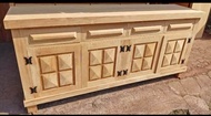 bufet piramid pintu 4 / bufet tv minimalis / bufet panjang kayu jati / kabinet kayu jati minimalis