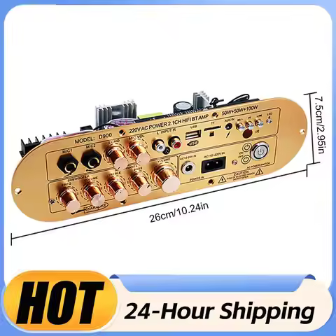 D900/D800 Bluetooth Amplifier Board 2.1 Channel 50Wx2 100W Audio Digital Amplifier Board Subwoofer A