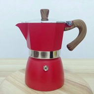 ( PRO+++ ) โปรแน่น.. 【จัดส่งทันที】เครื่องชงกาแฟ Moka Pot COFFEE อลูมิเนียม คุณภาพเดียวกับของอิตาลี (ด้ามจับลายไม้) 1,2,3,6,9,12 ถ้วย ราคาสุดคุ้ม เครื่อง ชง กาแฟ เครื่อง ชง กาแฟ สด เครื่อง ชง กาแฟ แคปซูล เครื่อง ทํา กาแฟ