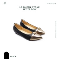 LA BELLA รองเท้าคัชชูหัวแหลมหนังแกะ รุ่น LB QUEEN 2 TONE PETITE BOW 4 COLOR
