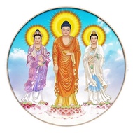 5d diamond painting - beautiful three-world Buddha painting model - do it yourself