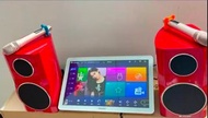 99%新，2TB 國際音王限量版Inandon Ferrari Red 法拉利紅 ,5合1點歌機卡啦ok全套。全網只此一台。即玩！送一年會員，跟保用。喇叭只用作聽歌都非常好聲！