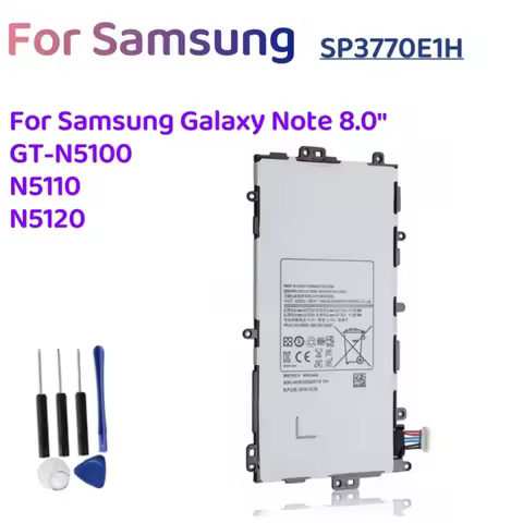 SP3770E1H Battery for Samsung Galaxy Note 8.0 N5100 N5120 N5110 GT-N5100 GT-N5110 +free tools