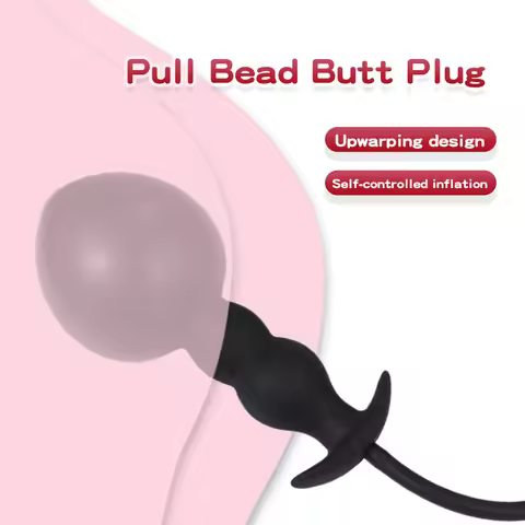 Inflatable Anal Plug Extended Rear Anal Pull Beads Expansion Expansion Anal Expander Fisting Anal SM