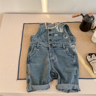 Children's Denim Jumpsuit Jumpsuit Boys Girls Pants