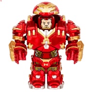 Compatible with Superhero Iron Man MK44 Anti-Hulk Armor Third Party Assembled Building Block Minifigure Toy