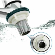 (16x12x5cm) 2Pcs Bathroom Taps Lever - 1/2" Basin Taps Bathtub Set with Metal Knobs Pillar Polished 