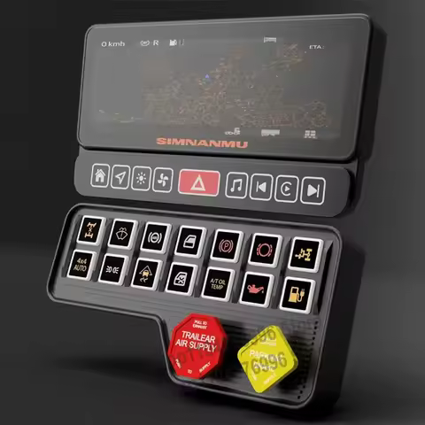 Sim Racing Dashboard PC 8.3Inch 9RGB Ouka Navigation Projection Simulator for Logtiech G29 Thrustmas