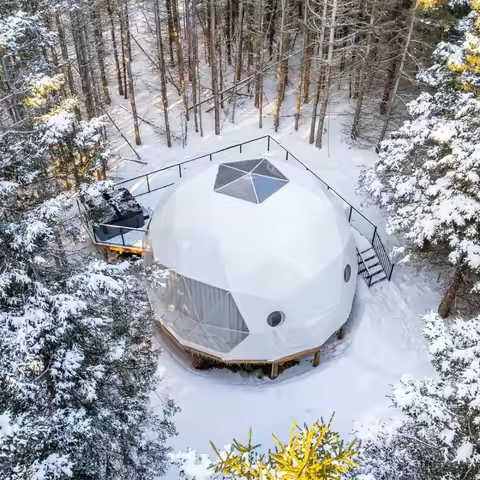 Custom Luxury Geodesic Dome Tent For Airbnb Outdoor Stay Farm Resort And Scenic Area Accommodation P