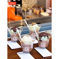 Ice Cream Cup Disposable Plastic Ice Cup 250ml Mini Small Coffee Cup Cold Drink Cup Transparent Ice 