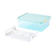 กล่องอาหารพร้อมถาด 3.5 ลิตร LOCKNLOCK FREEZER FIT สีฟ้า (1306713)