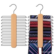 Tie rack tie rack Solid Wood tie Storage rack Belt Household Multifunctional Hanger Hook Silk Scarf 
