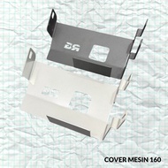 MESIN 160 Series BESI Steel Silver Black Engine Cover, 2mm thick iron material GR-1M