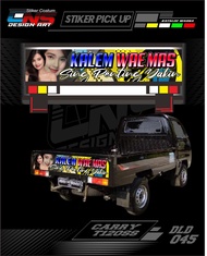 Stiker Pintu Belakang Suzuki Old Carry Lama Mitsubishi T120SS Stiker Print Stiker Cutting - Stiker v