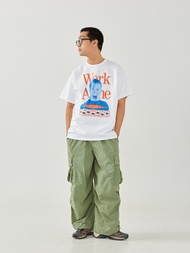 Band of Joys - เสื้อยืดคอกลม Work Alone ป้าย Gildan Ultra Cotton