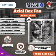 Blower Exhaust Box Fan Kandang Ayam 50 Inch 380V 3 Phase Kipas Gudang