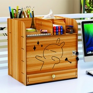 Kệ sách gỗ đựng tài liệu có ổ khóa B09