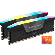 CORSAIR VENGEANCE RGB 32GB 2x16GB / 64GB 2x32GB DDR5 DRAM 5200MHz / 5600MHz / 6000MHz For AMD EXPO M