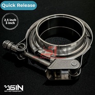 Quick Release Car Exhaust Clamps 2.5 3 inch/V Band Clamp Kit