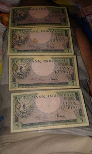 Uang 5 Rupiah Seri Hewan Monyet 1957