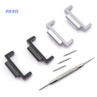 PASO_1 Pair Watch Band Connector Durable Replacement with Tools Watch Strap Connection Adapter Compatible for Casio GA-110/DW-5600/DW-6900/GW-6900