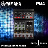 Genuine yamaha pm4 mixer sound audio system Bluetooth dsp USB 4 channel mini audio interface for recording 12v mixer with equalizer original 【COD】