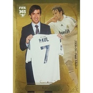 Panini Fifa 365 2017 Sticker No. 15 Raul Gold real Madrid