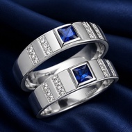 SAN950 Couple Engagement Wedding Ring C515 - 950 Sterling Silver Palladium PLATINUM | Premium Handma