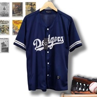 Jumbo dodgers Navy Men's and Women's Baseball Jersey Sportswear Size L fits Xl - XXL - XXXL