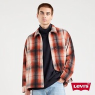 Levi’s 男L 全新 格紋 寬鬆羊毛襯衫外套