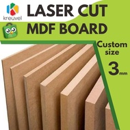 MDF 3mm Custom Cut - Potongan Custom - Laser Cut