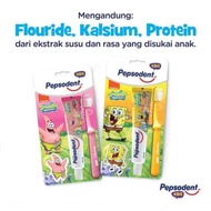 Pepsodent Kids Pasta Gigi + Sikat Gigi Anak Patrick Spongebob 50g 50gr