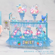 Children diy Cake Shop Handmade Educational Toys Clay Material Package Cake Cabinet Simulation Cream