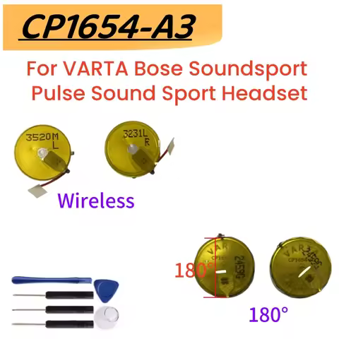 2Pcs/lot CP1654 A3 Replacement Battery CP1654 A3 LIR1654 For VARTA Bose Soundsport Pulse Sound Sport