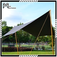 6x4M | 4x4.4M I  3x3M meter Flysheet Camping Waterproof Large Awning Tarp for Tent/ Vehicle Canopy S