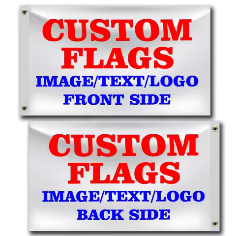 Custom Flag 3x5 4x6 5x8 6x10FT Make Your Own Flag with Photo Text Logo Image Single Double Sided Per