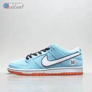 Nike SB Dunk Pro Bay Racing Blue White Orange Low-Top Skateboard Shoes BQ6817-401