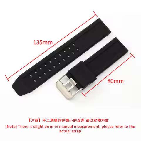 For Luminox 3051 3182 Black Rubber Silicone Men Waterproof Solid Stainless Steel Needle Buckle 20 23
