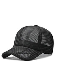 1入組男士夏季棒球帽，透氣中孔太陽帽，適合戶外運動鴨嘴帽簡約卡車司機帽，適用於日常使用