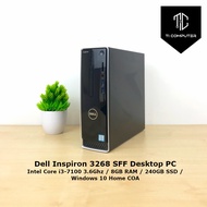 Dell Inspiron 3268 SFF Intel Core i3-7100 3.6Ghz 8GB RAM 240GB SSD Desktop Refurbished PC