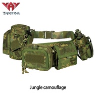 Yakeda MOLLE เข็มขัดลาดตระเวนเบาะ Pouch Gadget กระเป๋าคาดเอวปรับได้อุปกรณ์การต่อสู้
